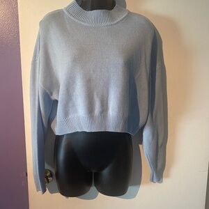 Divided by H&M Soft Blue Cropped Sweater  Size Medium